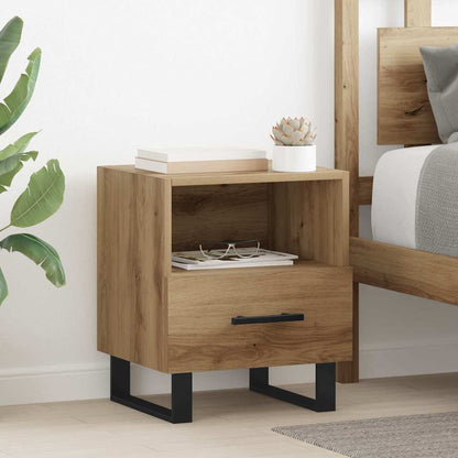 Bedside Cabinet 40x35x47,5 cm Engineered Wood Artisan oak 1