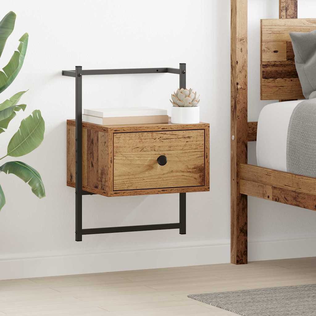 Bedside Cabinet 35 x 30 x 51 cm Engineered Wood Old wood