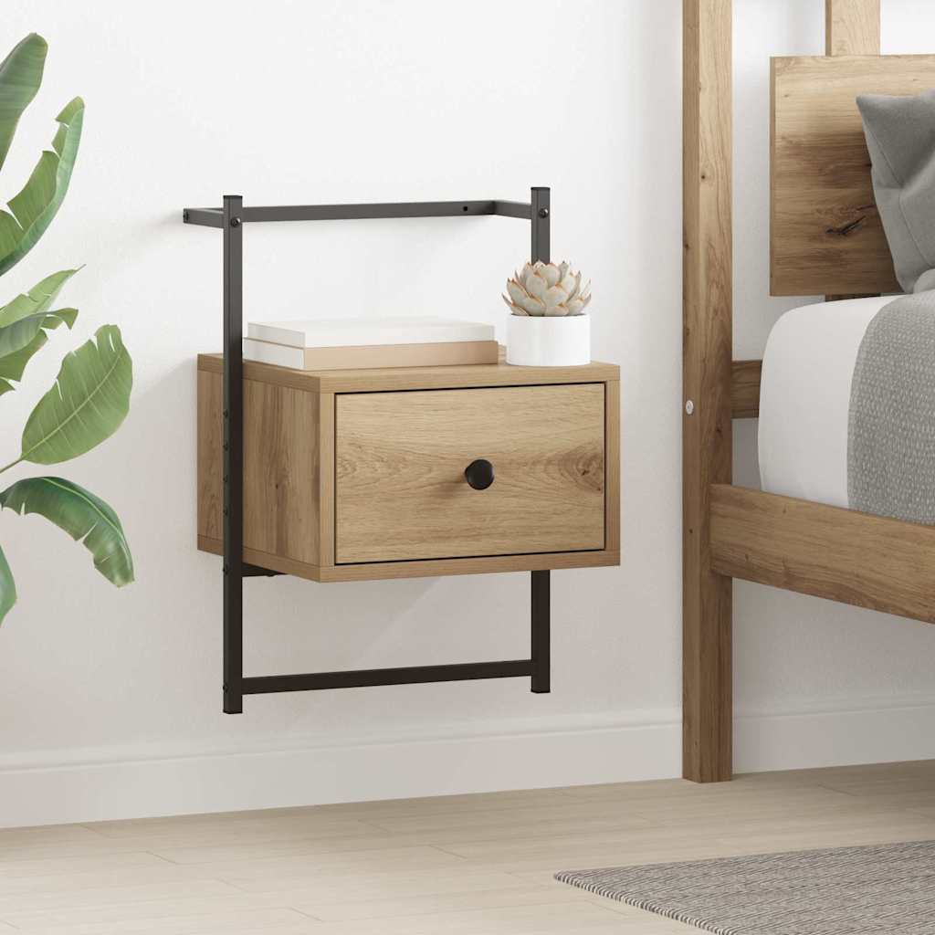Bedside Cabinet 35 x 30 x 51 cm Engineered Wood Artisan oak