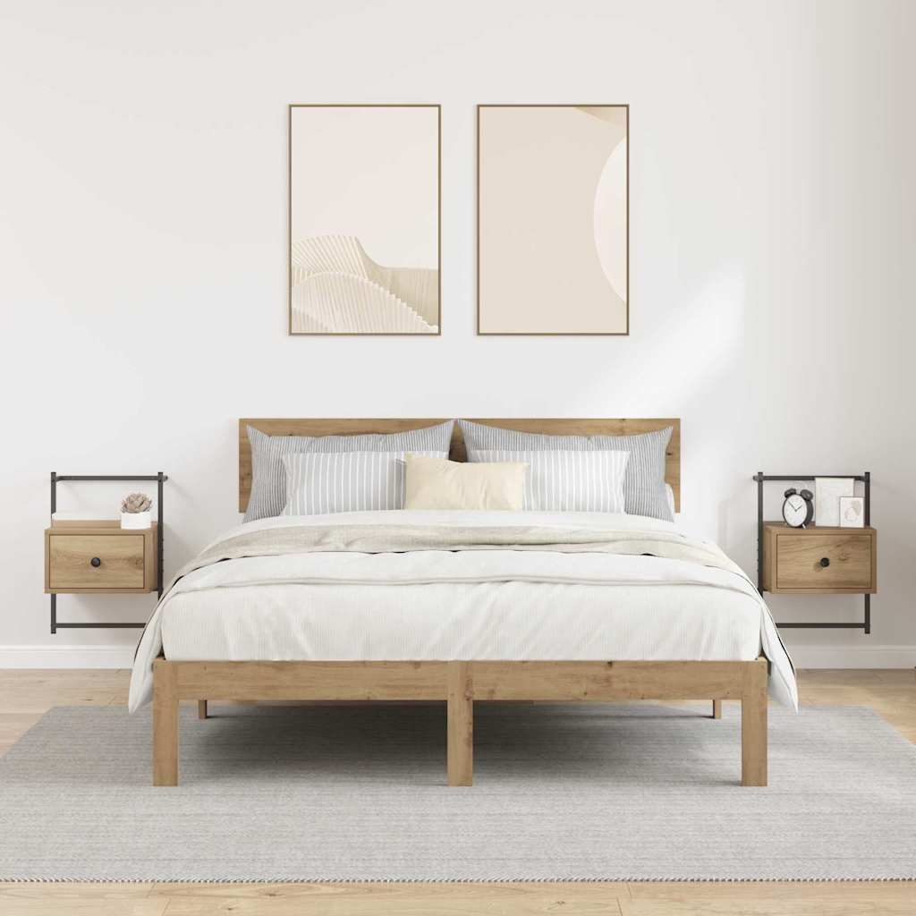 Bedside Cabinet 35 x 30 x 51 cm Engineered Wood Artisan oak