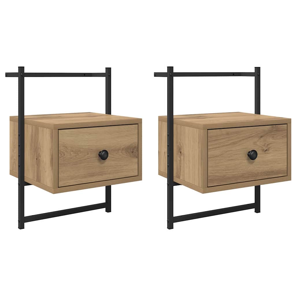 Bedside Cabinet 35 x 30 x 51 cm Engineered Wood Artisan oak