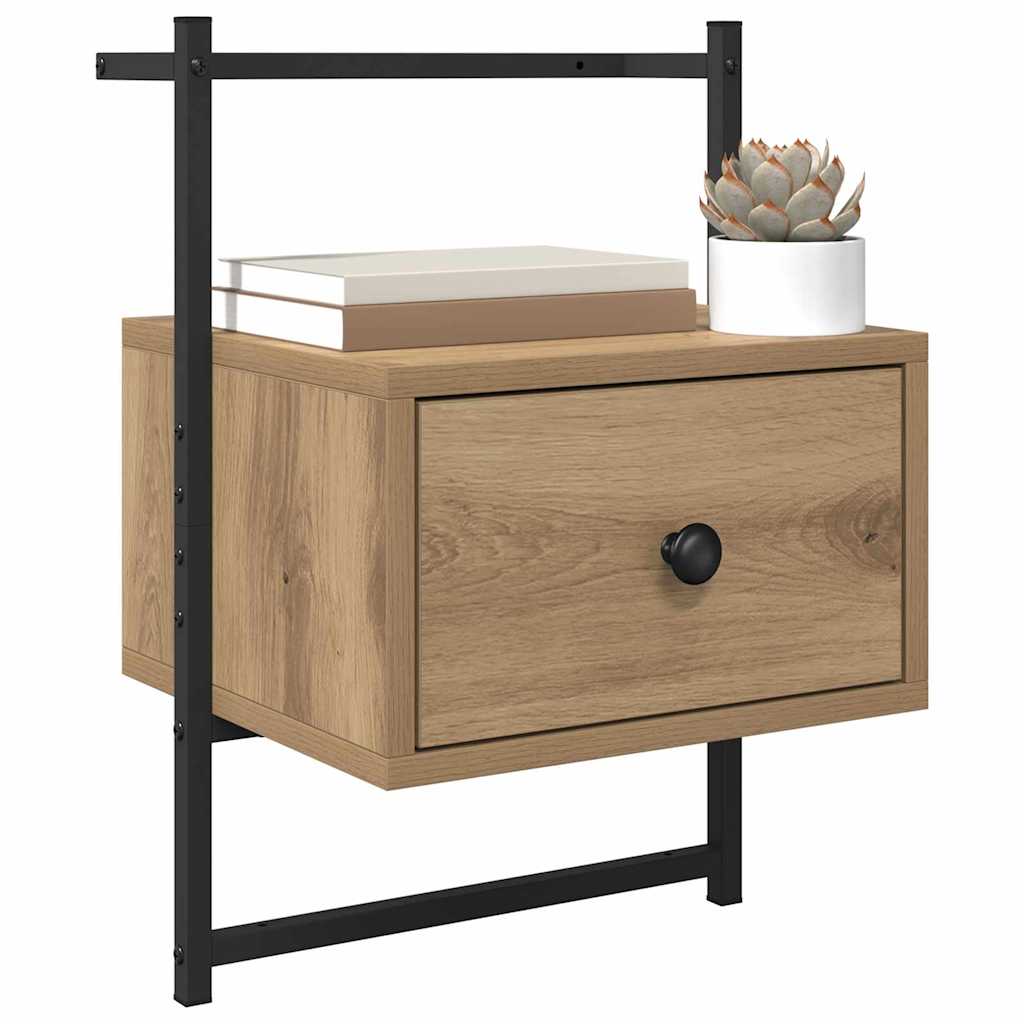 Bedside Cabinet 35 x 30 x 51 cm Engineered Wood Artisan oak