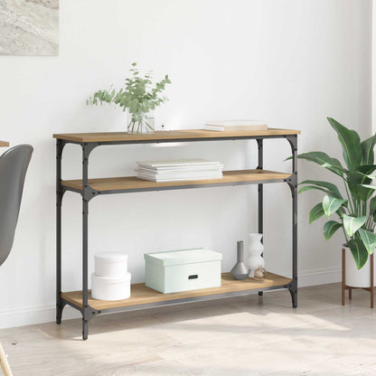 Console Table 75x29x75 cm Engineered Wood Artisan oak