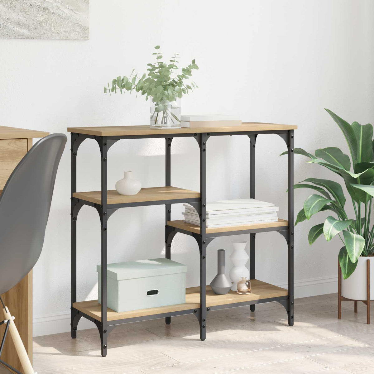 Console Table 160x29x75 cm Engineered Wood Artisan oak 80 cm