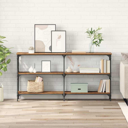 Console Table 100x29x75 cm Engineered Wood Old wood 150 cm