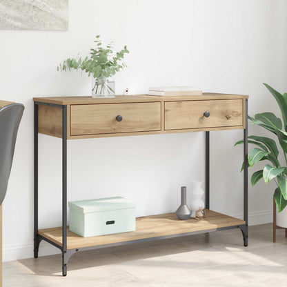 Console Table 100x34,5x75 cm Engineered Wood Artisan oak 100 cm