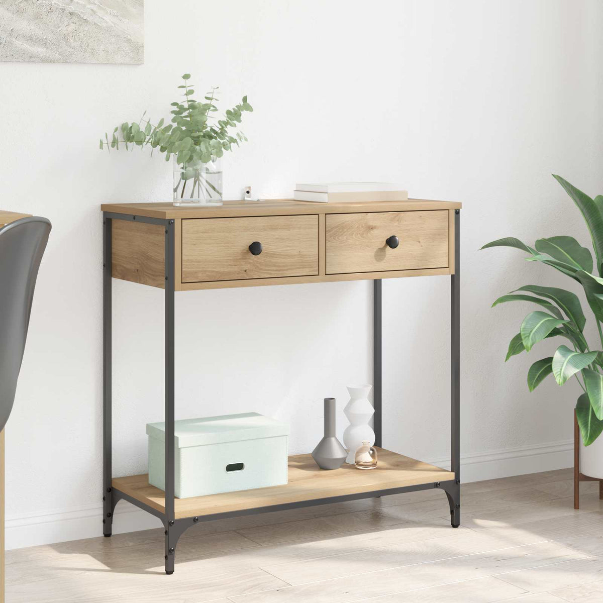 Console Table 100x34,5x75 cm Engineered Wood Artisan oak 75 cm