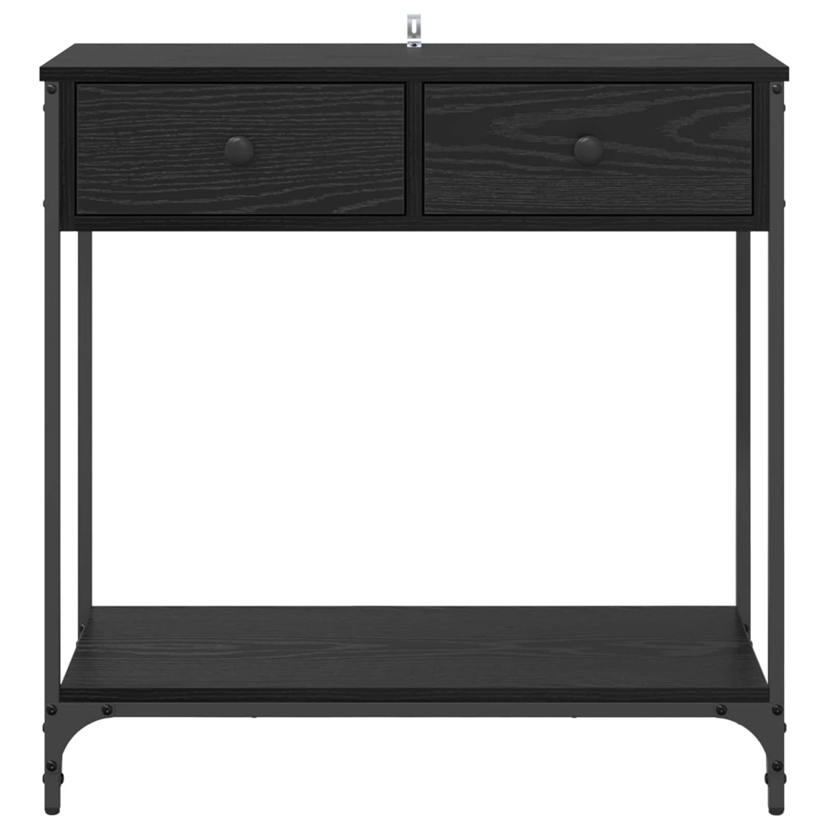 Console Table 100x34,5x75 cm Engineered Wood Black oak 75 cm
