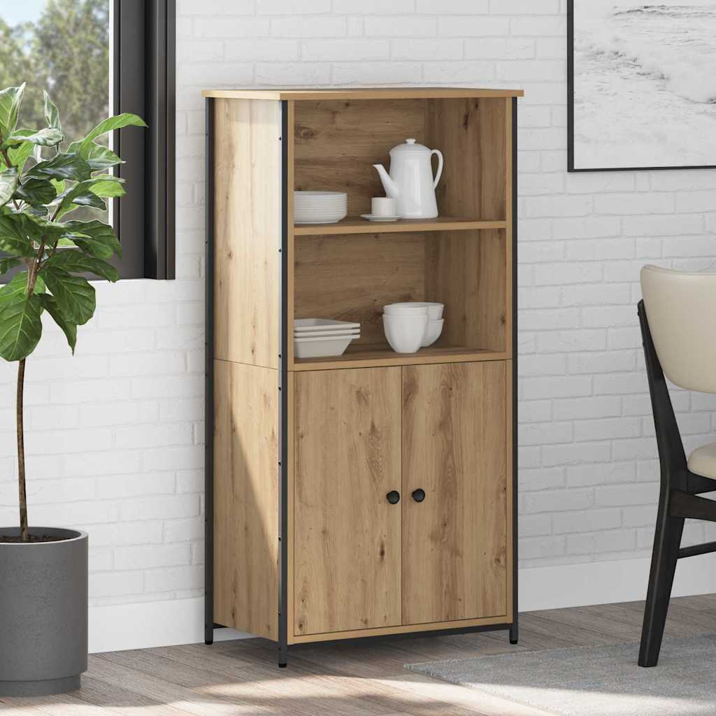 Highboard Engineered Wood Artisan oak 121.5 cm 36 cm