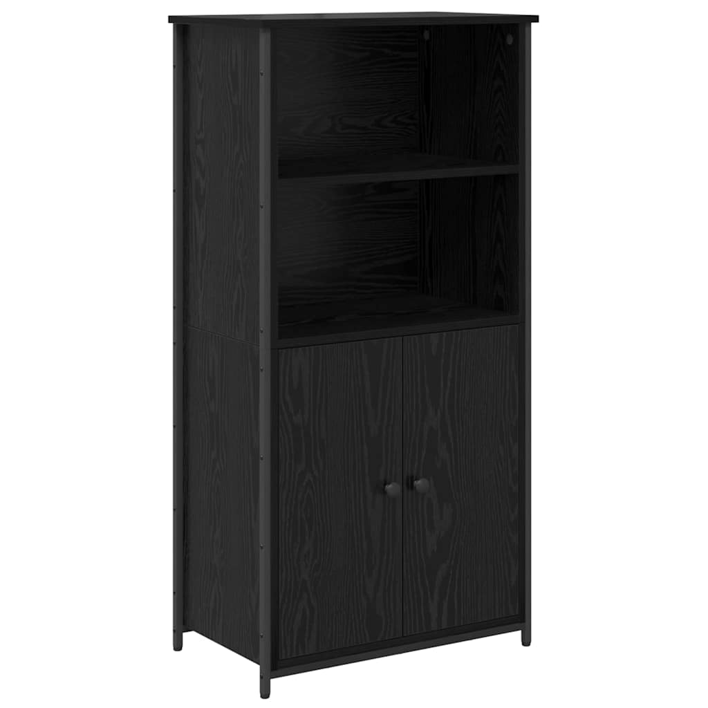Highboard Engineered Wood Black oak 121.5 cm 36 cm