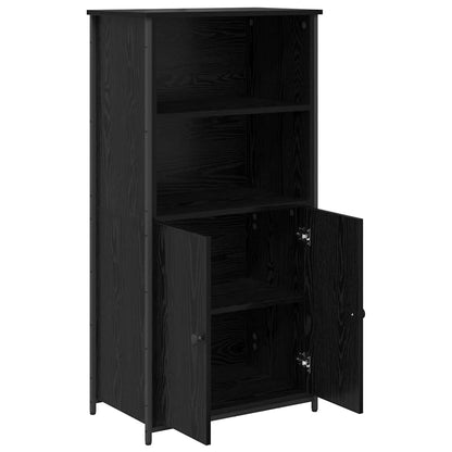 Highboard Engineered Wood Black oak 121.5 cm 36 cm