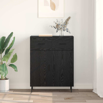 Sideboard 69,5x34x90 cm Engineered Wood Black oak