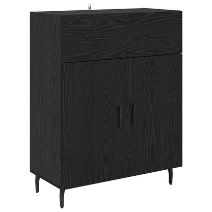 Sideboard 69,5x34x90 cm Engineered Wood Black oak