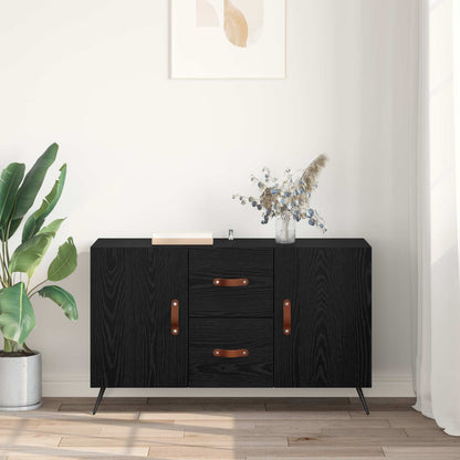 Sideboard 100x36x60 cm Engineered Wood Black oak