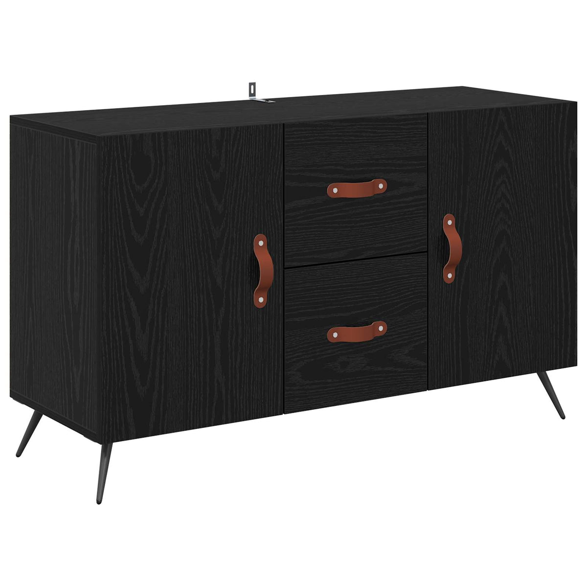 Sideboard 100x36x60 cm Engineered Wood Black oak