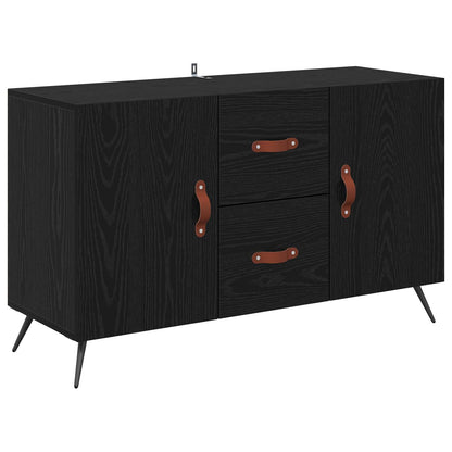 Sideboard 100x36x60 cm Engineered Wood Black oak
