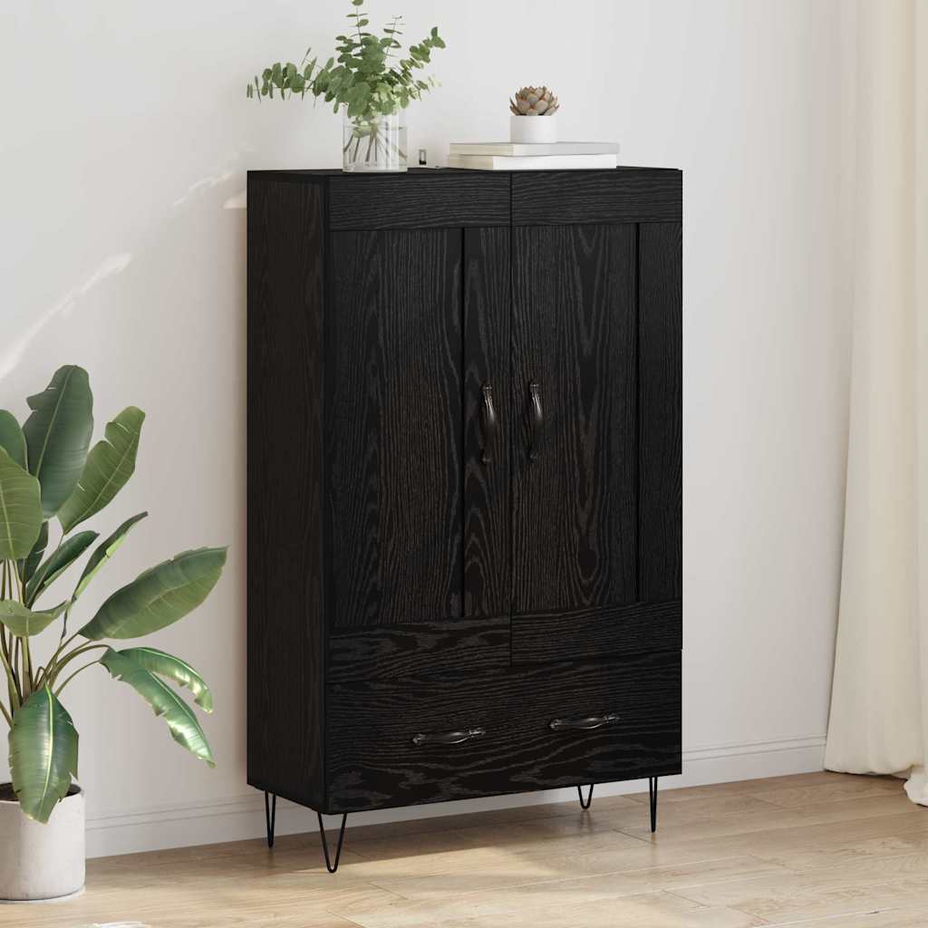 Highboard 69,5x31x115 cm Engineered Wood Black oak