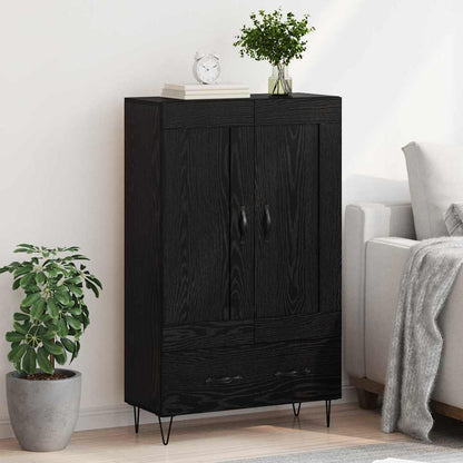 Highboard 69,5x31x115 cm Engineered Wood Black oak
