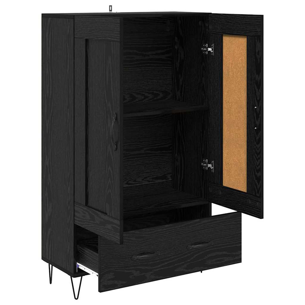 Highboard 69,5x31x115 cm Engineered Wood Black oak