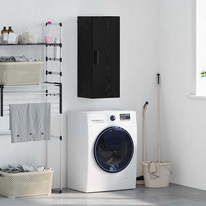 Wall Mounted Cabinet 34,5x34x90 cm Black oak