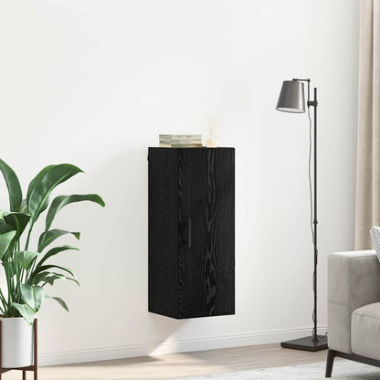 Wall Mounted Cabinet 34,5x34x90 cm Black oak