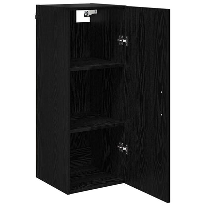 Wall Mounted Cabinet 34,5x34x90 cm Black oak
