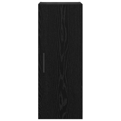 Wall Mounted Cabinet 34,5x34x90 cm Black oak
