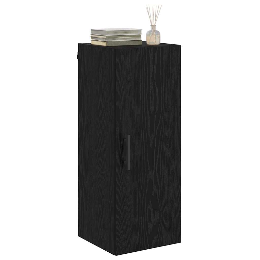 Wall Mounted Cabinet 34,5x34x90 cm Black oak