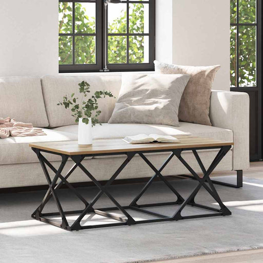 Coffee Table 100x49x40 cm Engineered Wood Artisan oak