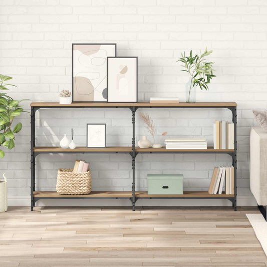 Console Table 200x28x80,5 cm Engineered Wood Artisan oak 156 cm