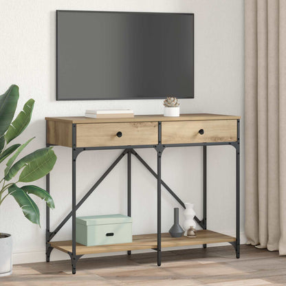 Console Table 100x39x78,5 cm Engineered Wood Artisan oak