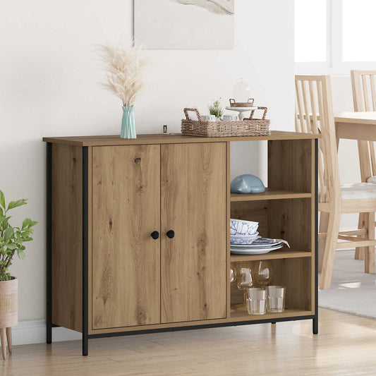 Sideboard 100x33x75 cm Engineered Wood Artisan oak