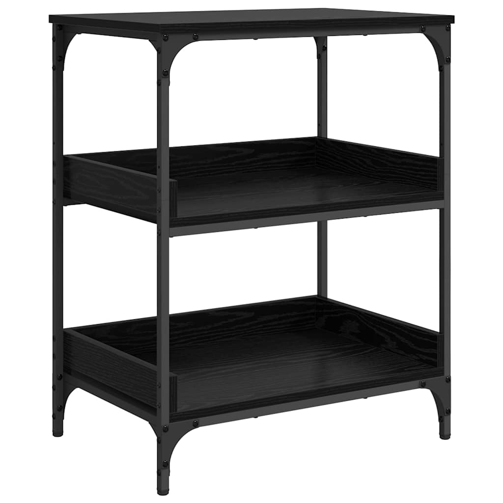 Kitchen Trolley 60x41x80,5 cm Engineered Wood Black oak