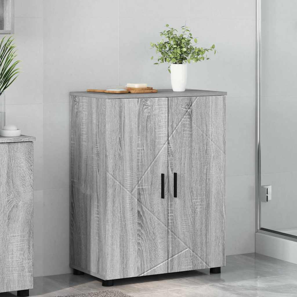 Bathroom Cabinet 60 x 35 x 80 cm Grey sonoma
