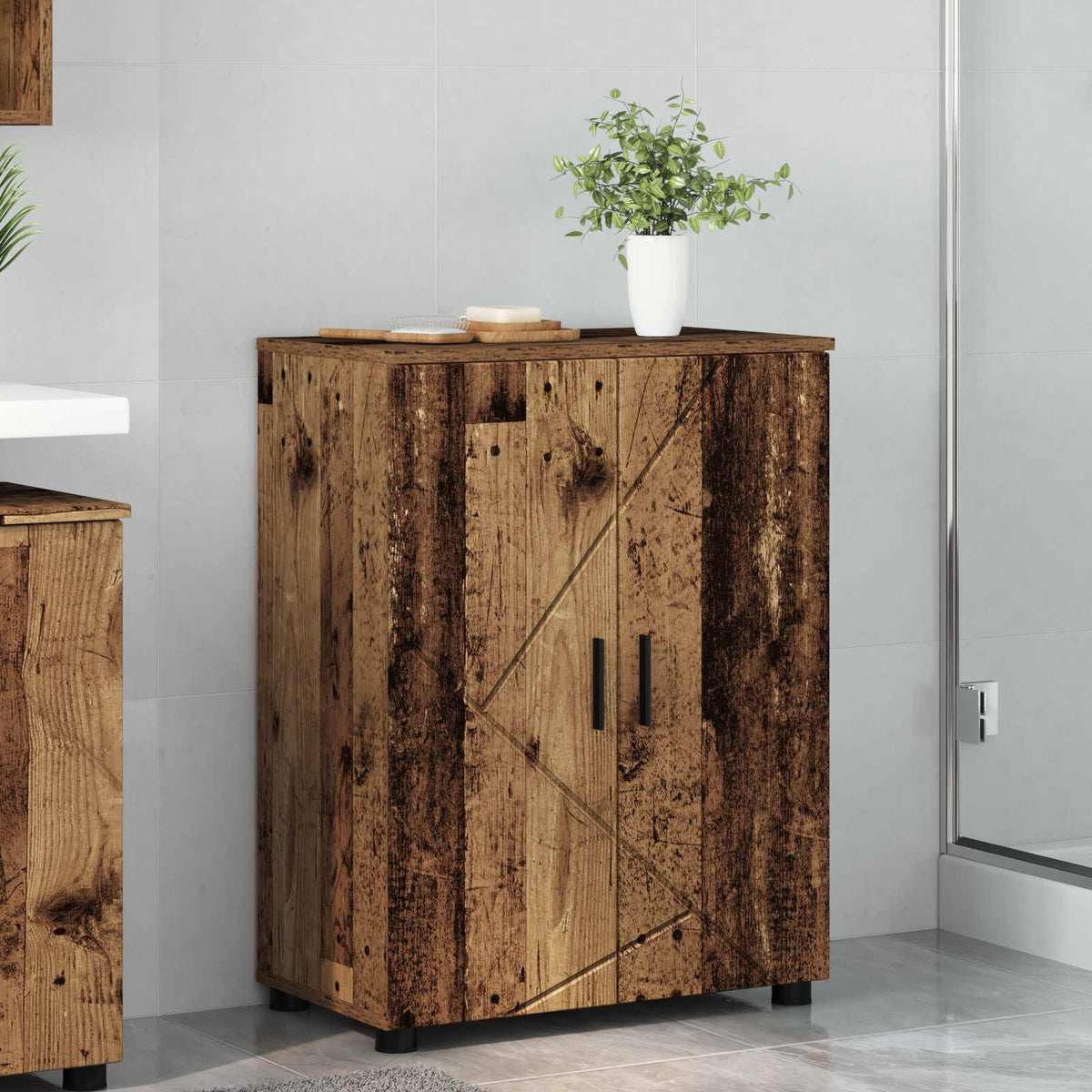 Bathroom Cabinet 60 x 35 x 80 cm Old wood