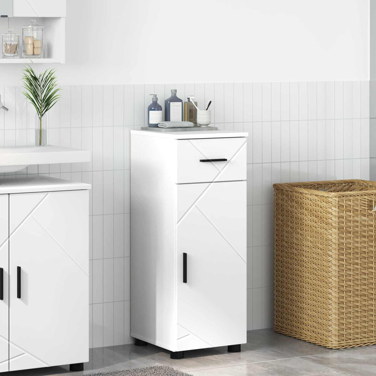 Bathroom Cabinet 30 x 35 x 80 cm White