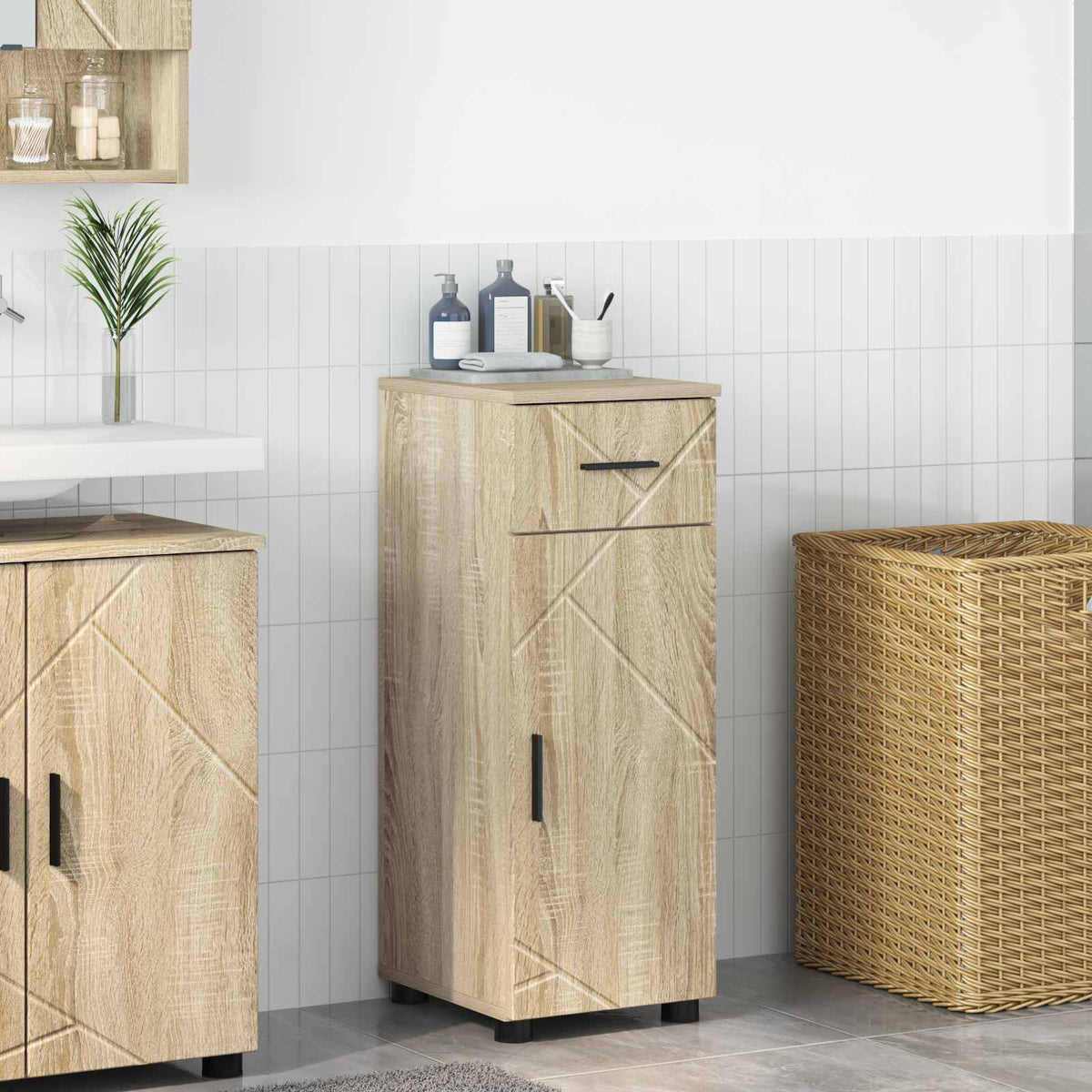 Bathroom Cabinet 30 x 35 x 80 cm Sonoma oak