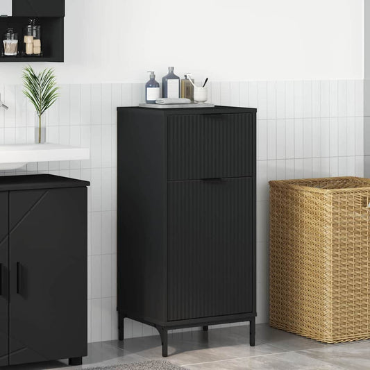 Bathroom Cabinet 39.5 x 36 x 88 cm Black