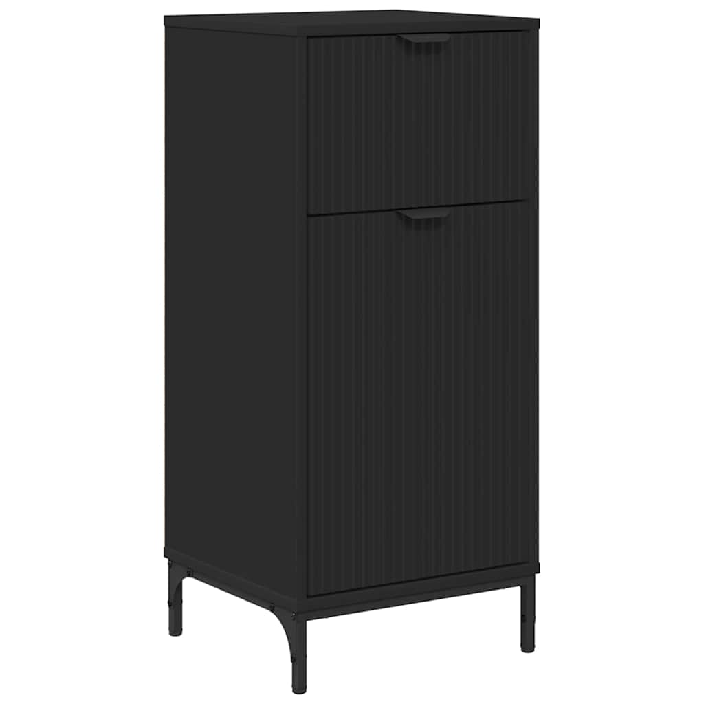 Bathroom Cabinet 39.5 x 36 x 88 cm Black