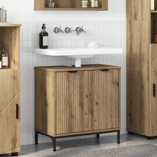Bathroom Sink Cabinet 60.5 x 33.5 x 61 cm Artisan oak