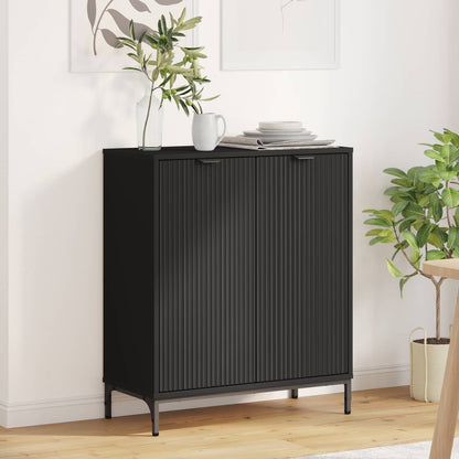 Sideboard 69.5 x 33 x 82 cm Engineered Wood Black