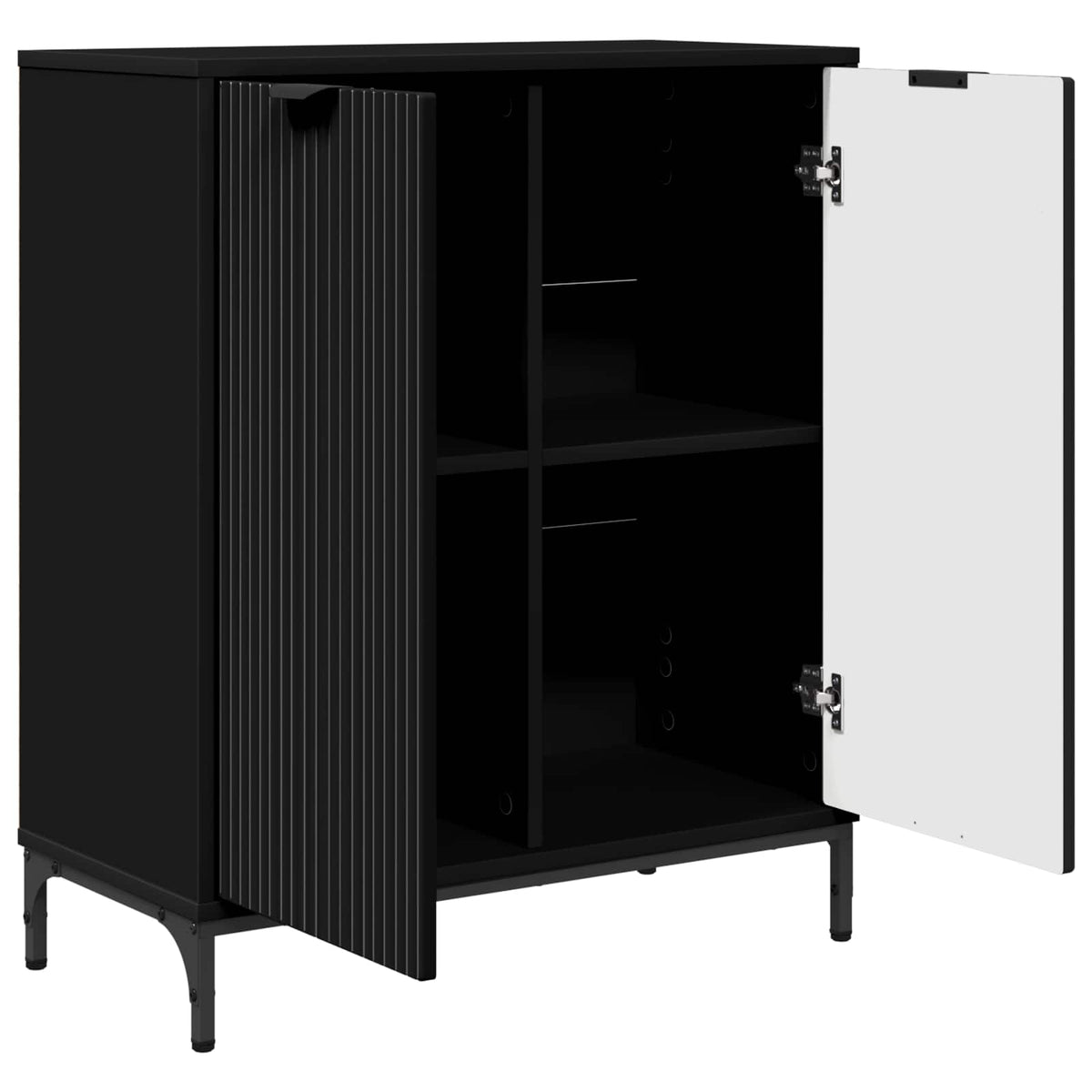 Sideboard 69.5 x 33 x 82 cm Engineered Wood Black
