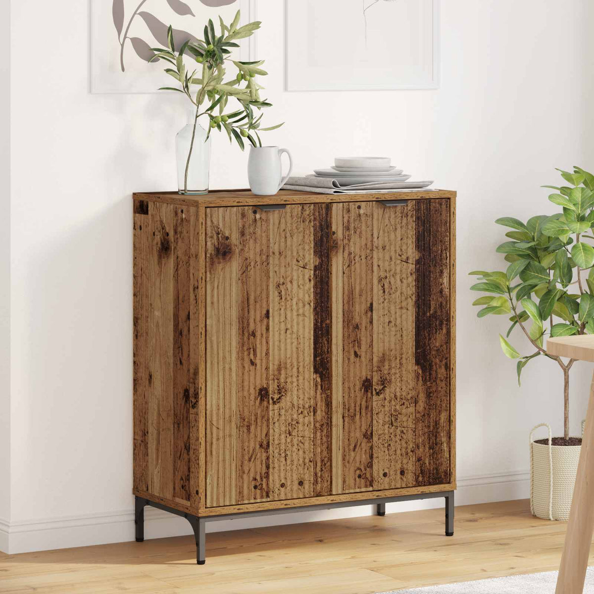Sideboard 69.5 x 33 x 82 cm Engineered Wood Old wood