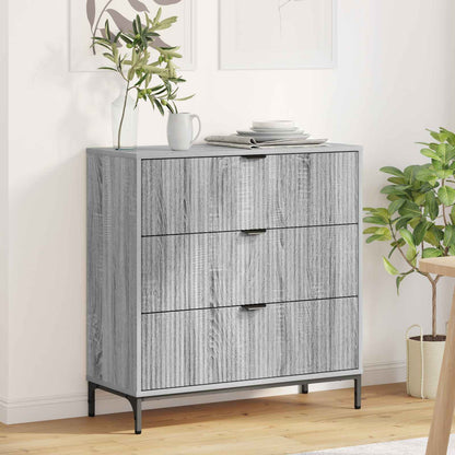 Sideboard 79.5 x 33 x 82 cm Engineered Wood Grey sonoma