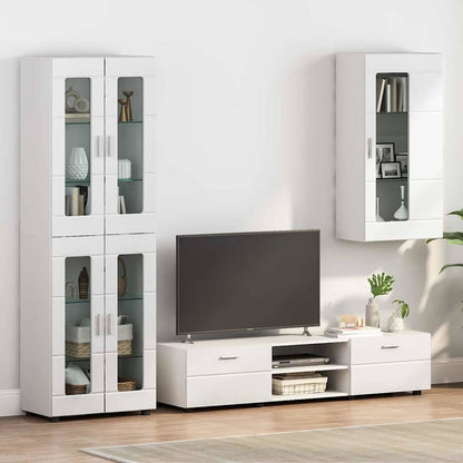 vidaXL TV Cabinet Set FLORIN 3 pcs 150 x 39 x 30 cm White