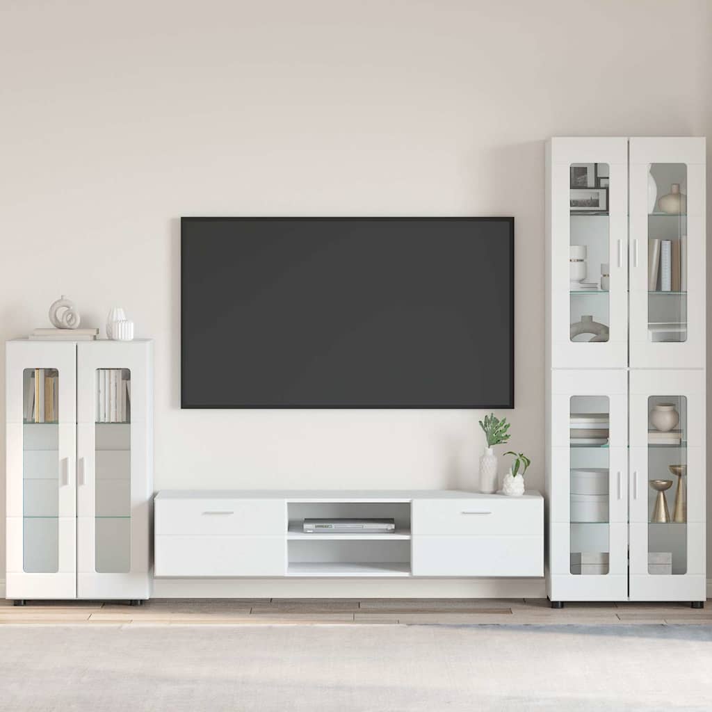 vidaXL TV Cabinet Set FLORIN 3 pcs 150 x 39 x 30 cm White