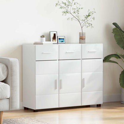 vidaXL TV Cabinet Set FLORIN 3 pcs 150 x 39 x 30 cm High Gloss White