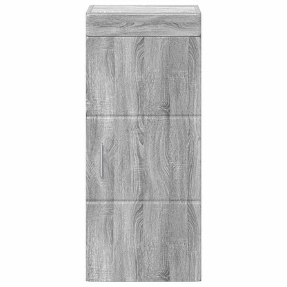 Bathroom Wall Cabinet TULUM 37 x 24.5 x 86 cm Hanging Cabinet Grey sonoma