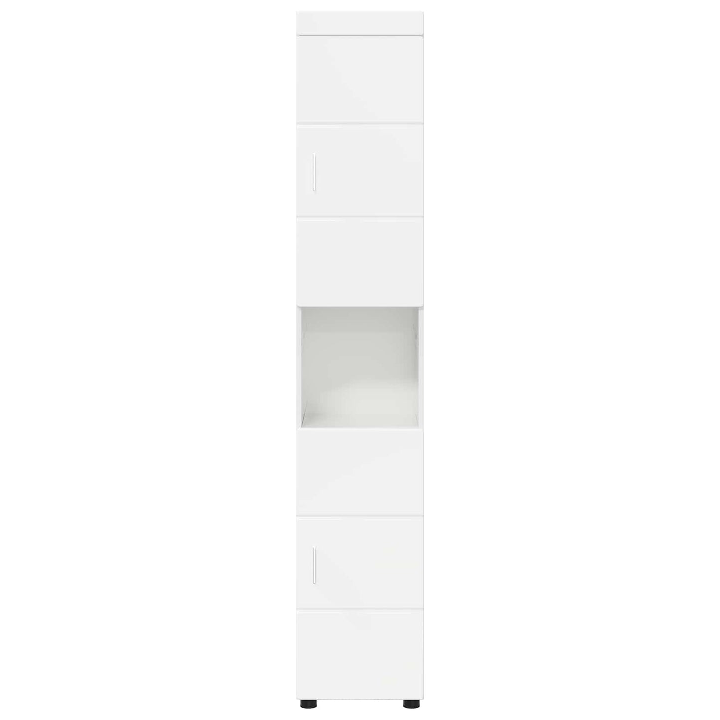 vidaXL Bathroom Cabinet Set TULUM High Gloss White 37 x 31.5 x 203 cm 6