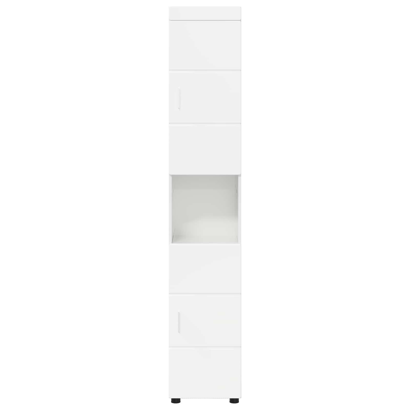 vidaXL Bathroom Cabinet Set TULUM High Gloss White 37 x 31.5 x 203 cm 6